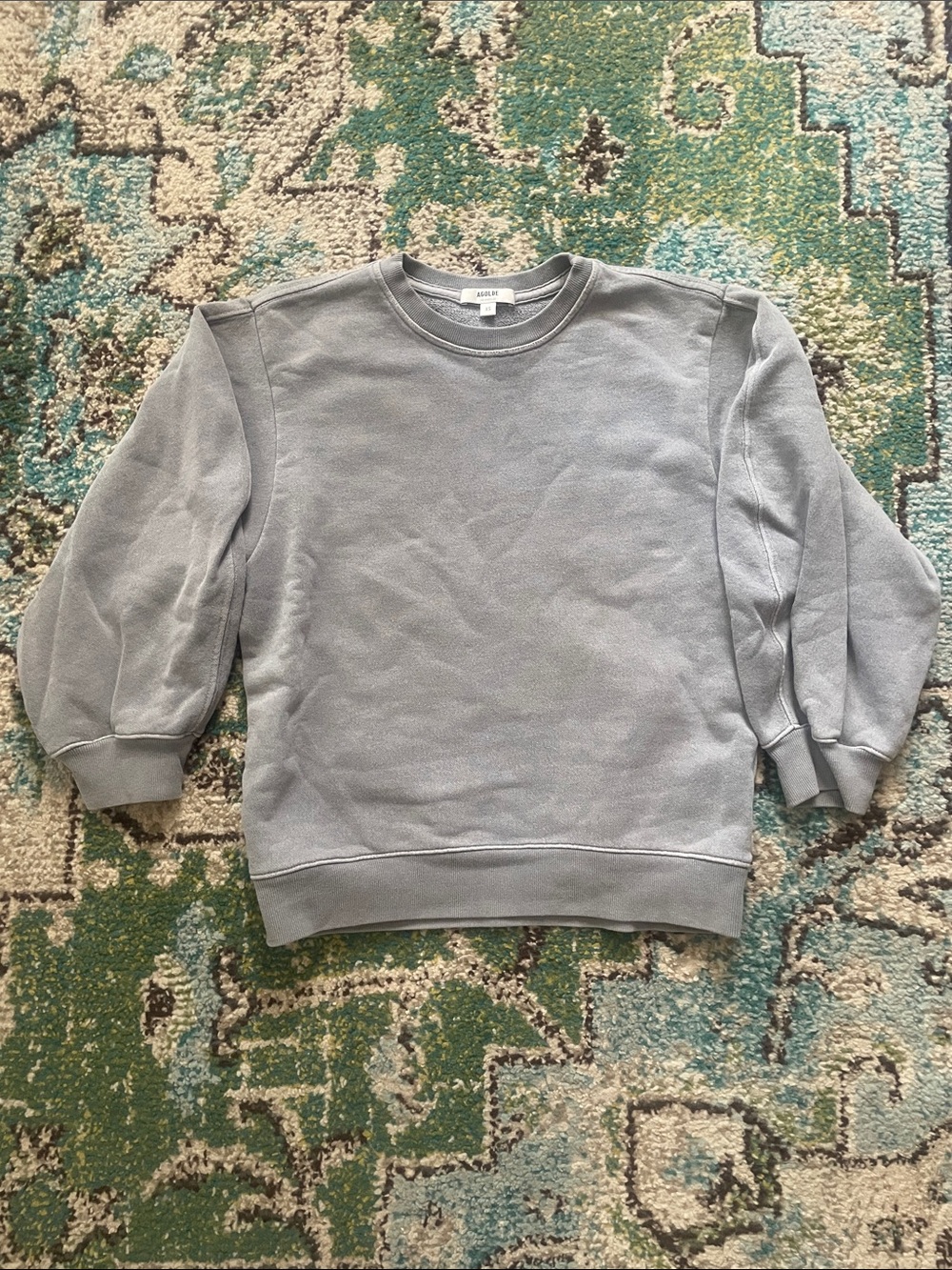 Agolde Thora 3/4 Slevee Crewneck Sweatshirt Mama!